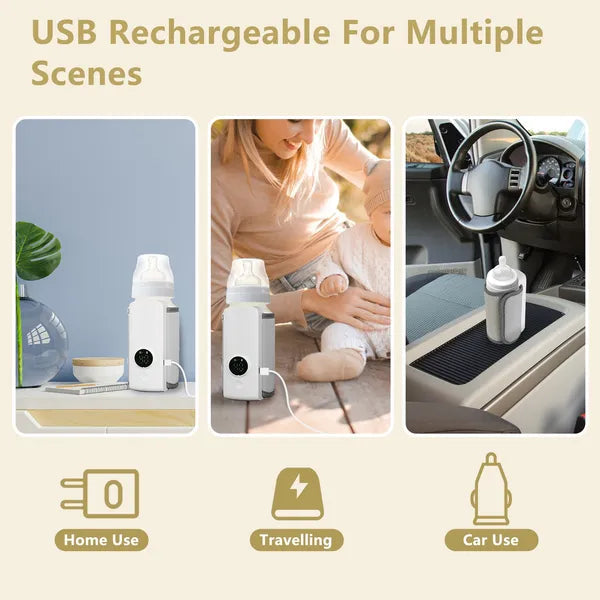 Portable Bottle Warmer On The Go Baby Milk Warmer Milk Formula Warmer