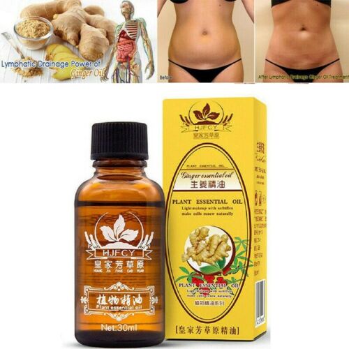 Lymphatic Drainage Ginger Oil – Therapy Massage Plant Essential Oil