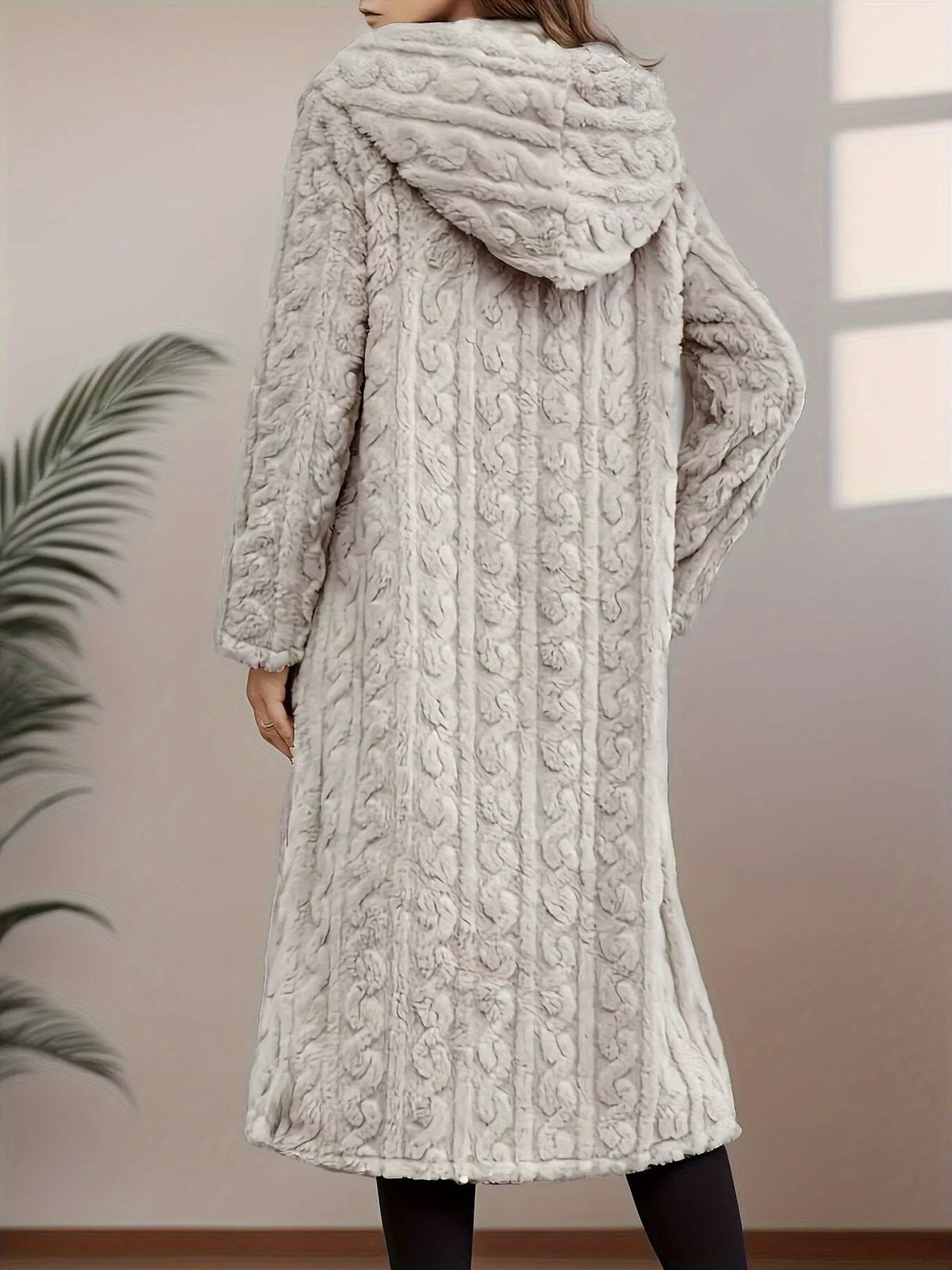 Cozy Button Up Longline Hoodie