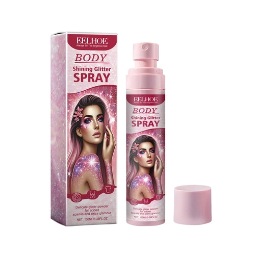 Eelhoe Stage Makeup Glitter Spray Facial Clavicle Brightening Glitter