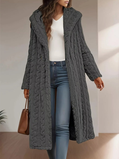 Cozy Button Up Longline Hoodie