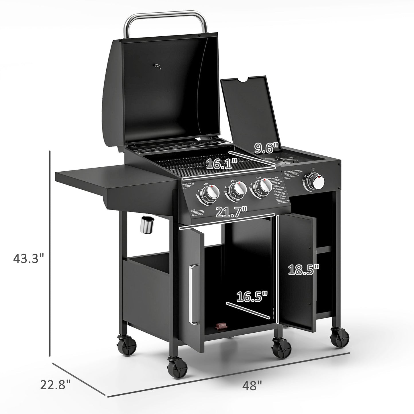 Ultimate Backyard Sizzler: 310 Sq. In. Gas Grill with Side Burner