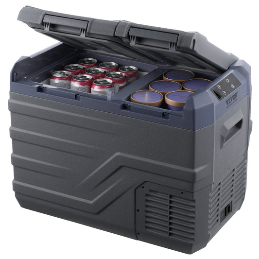 Portable Car Refrigerator Freezer Compressor 32 L Dual Zone For Car