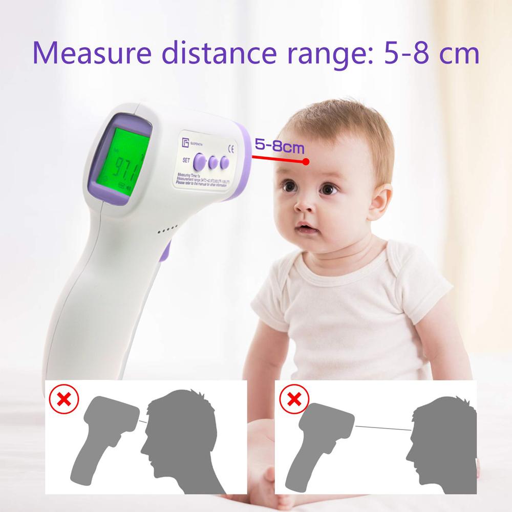 Digital No-Contact Infrared Thermometer LCD Display