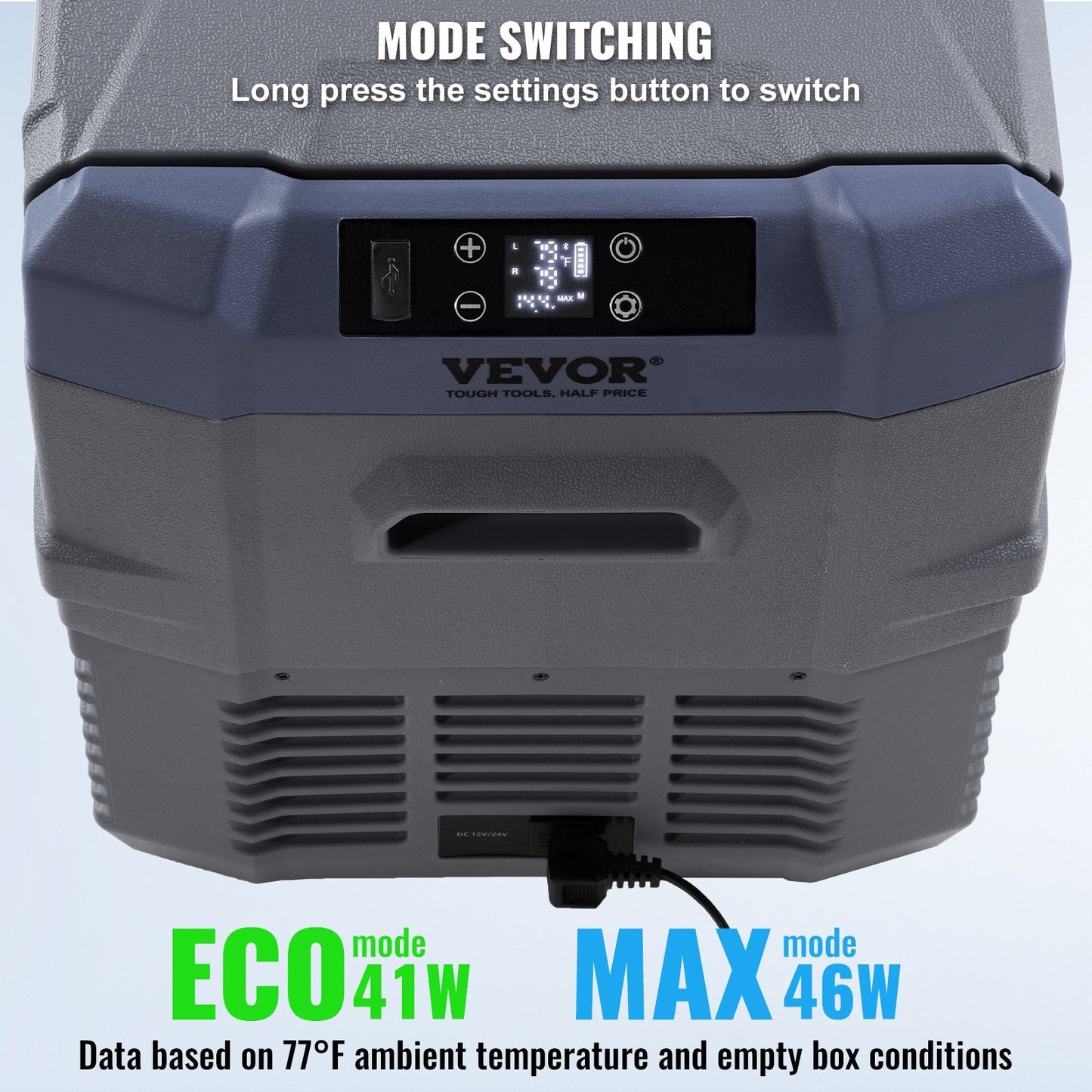 Portable Car Refrigerator Freezer Compressor 32 L Dual Zone For Car