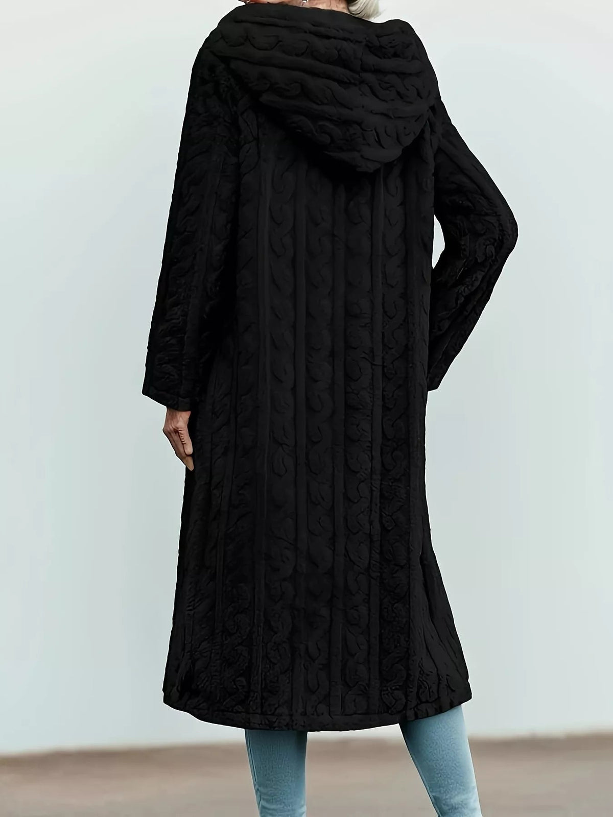 Cozy Button Up Longline Hoodie