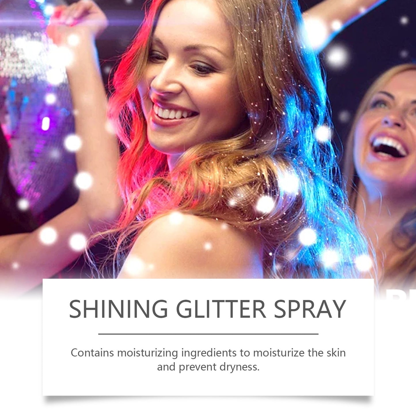 Eelhoe Stage Makeup Glitter Spray Facial Clavicle Brightening Glitter