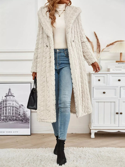 Cozy Button Up Longline Hoodie