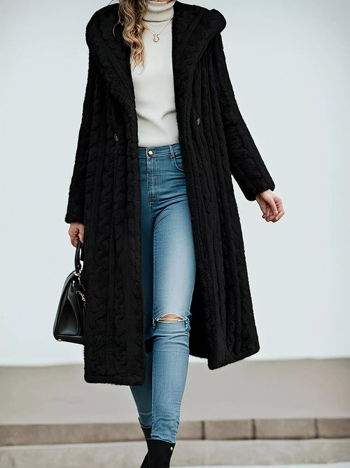Cozy Button Up Longline Hoodie