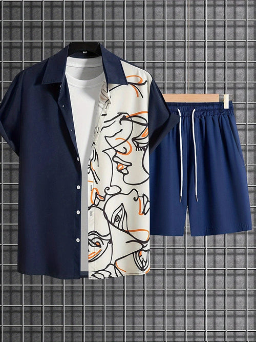 Luxury Style Men's Resort Wear – Short-sleeved outfit