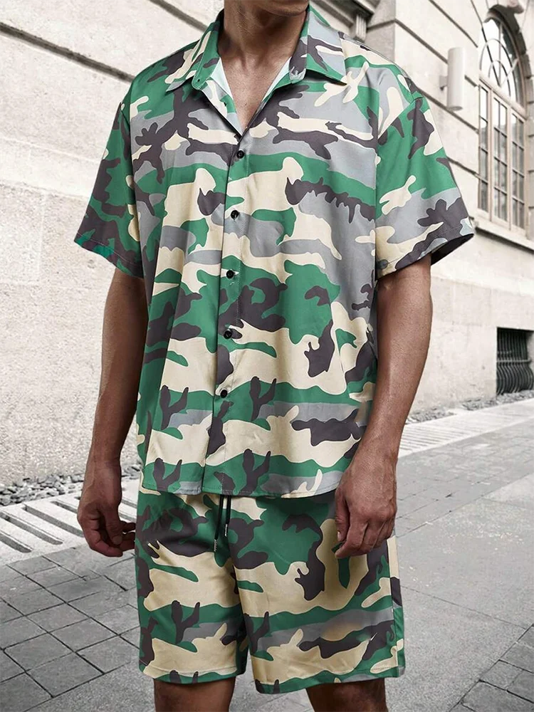 Luxury Style Men's Resort Wear – Short-sleeved outfit