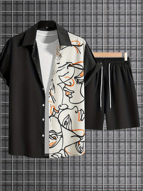 Luxury Style Men's Resort Wear – Short-sleeved outfit