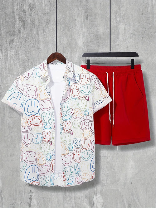 Luxury Style Men's Resort Wear – Short-sleeved outfit