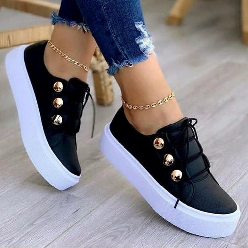 Women's Featherlight Vulcanized Runners - Breathable Comfort Sneakers