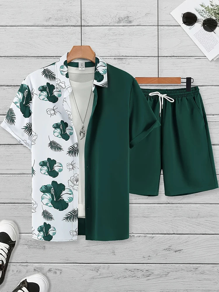 Luxury Style Men's Resort Wear – Short-sleeved outfit