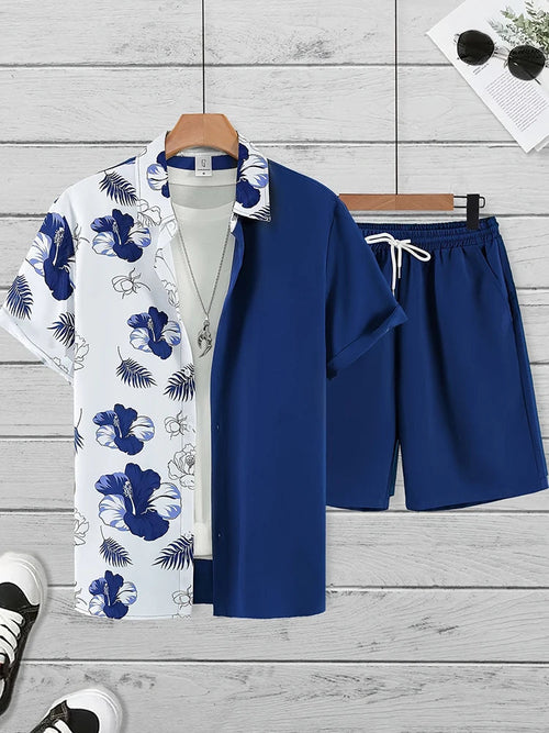 Luxury Style Men's Resort Wear – Short-sleeved outfit
