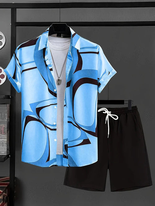 Luxury Style Men's Resort Wear – Short-sleeved outfit
