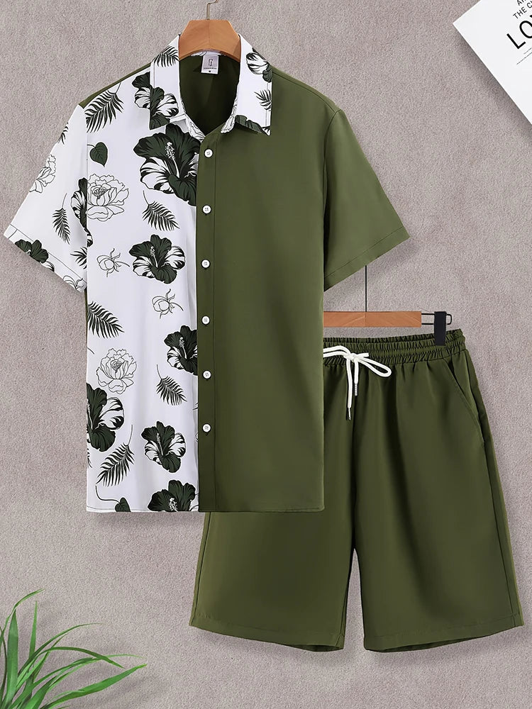 Luxury Style Men's Resort Wear – Short-sleeved outfit