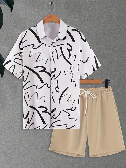 Luxury Style Men's Resort Wear – Short-sleeved outfit
