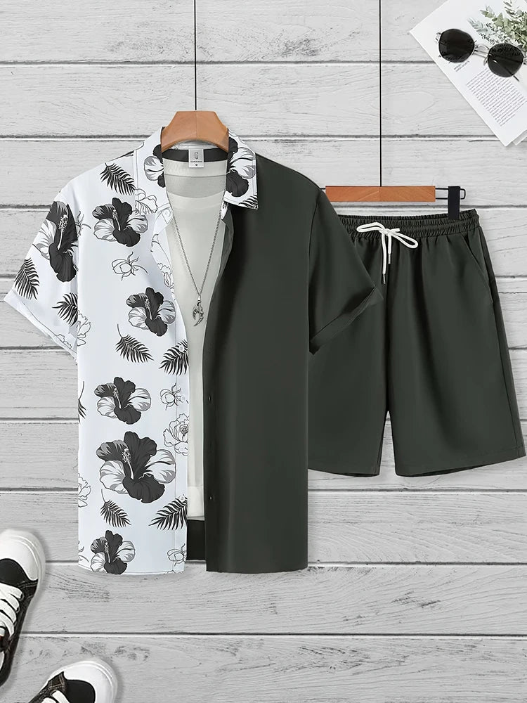 Luxury Style Men's Resort Wear – Short-sleeved outfit