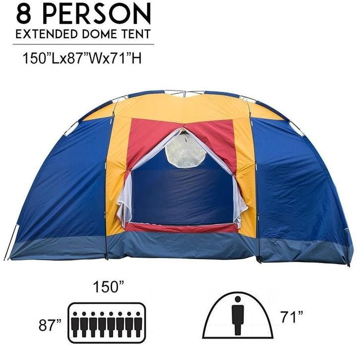 Easy Set Up Outdoor (8 Person Camping Tent)