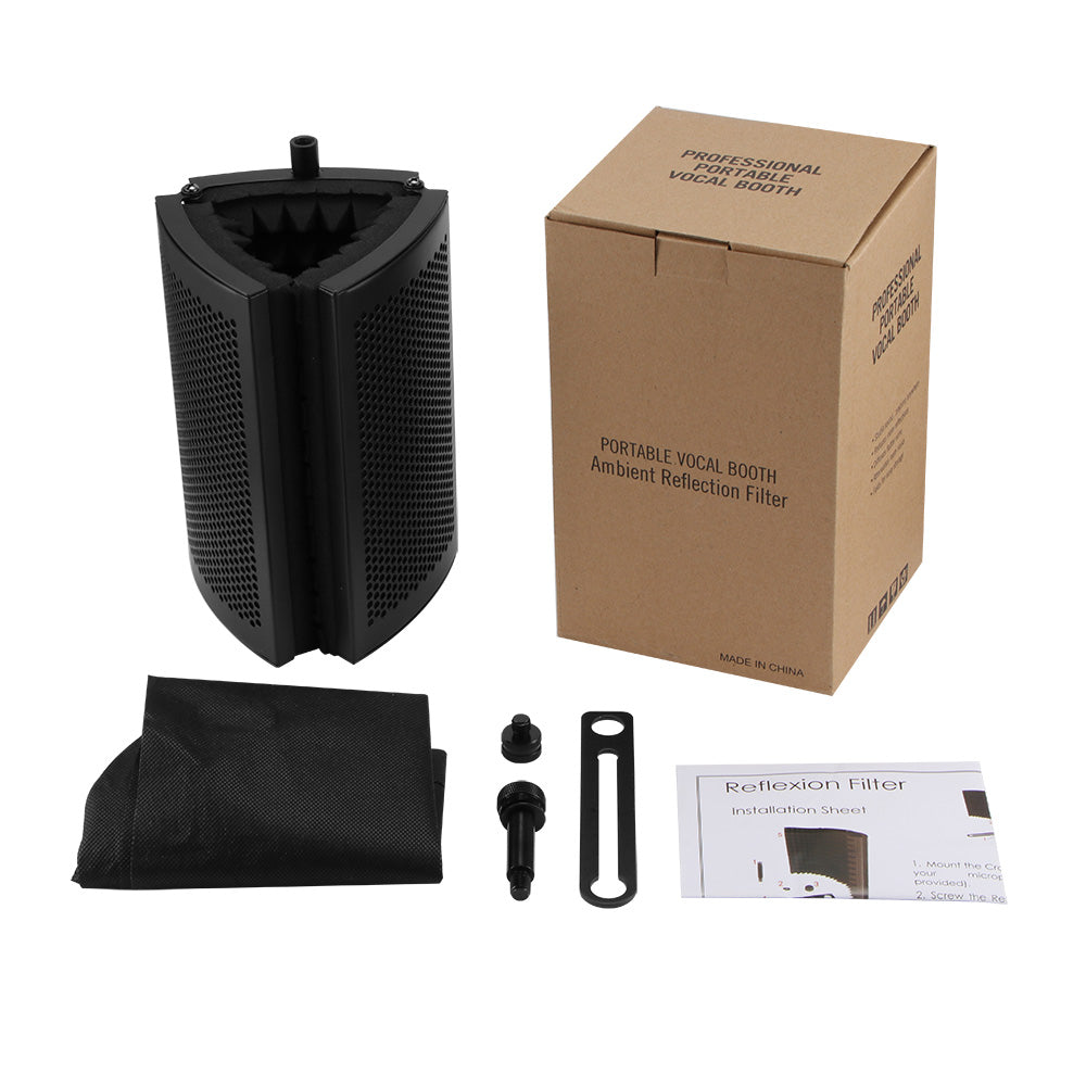Microphone Isolation Shield for Studio Mic Sound