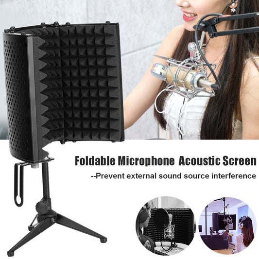 Microphone Isolation Shield for Studio Mic Sound
