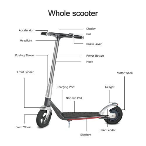 Mankeel Silver Wing Electric Scooter 10 Premium Porsche-Inspired Design