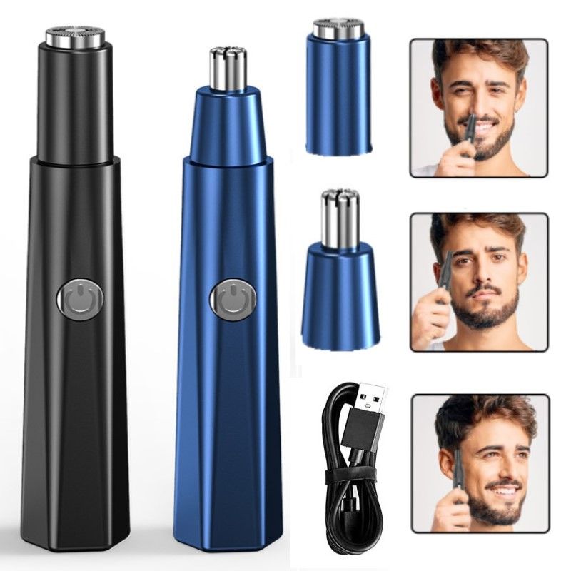 Updated Electric Shaving Nose & Ear Trimmer — Safe Face Care Rechargeable