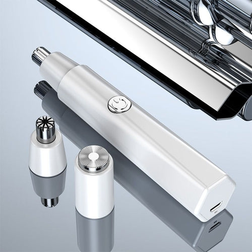 Updated Electric Shaving Nose & Ear Trimmer — Safe Face Care Rechargeable