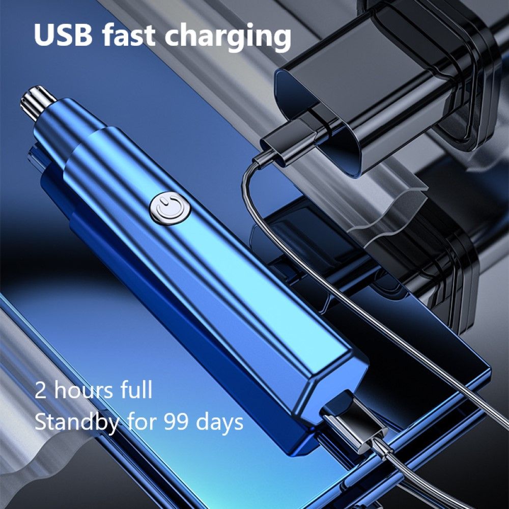 Updated Electric Shaving Nose & Ear Trimmer — Safe Face Care Rechargeable