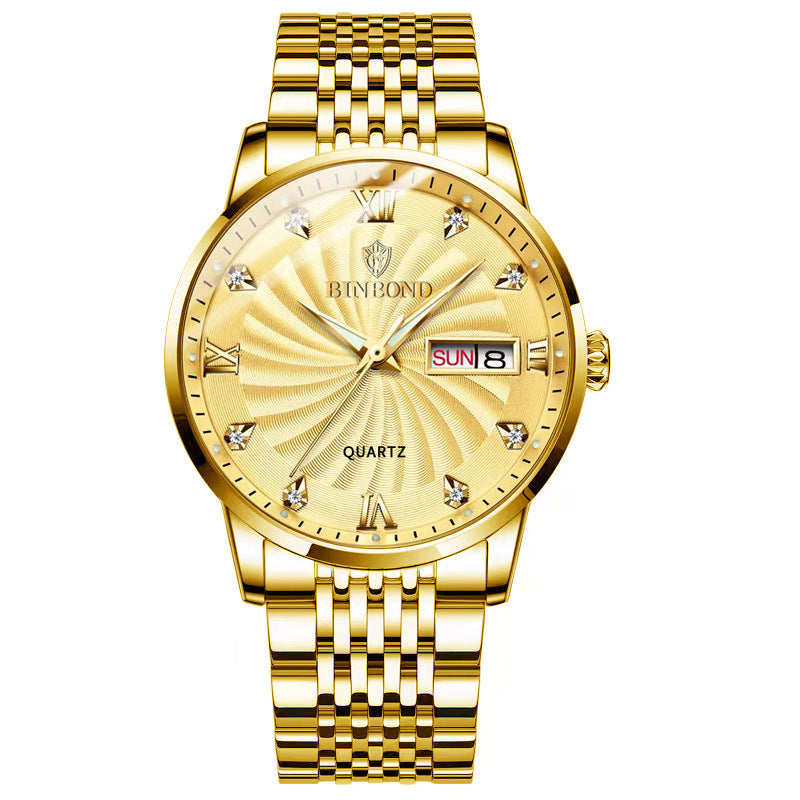 Men's Watch Double Calendar Waterproof