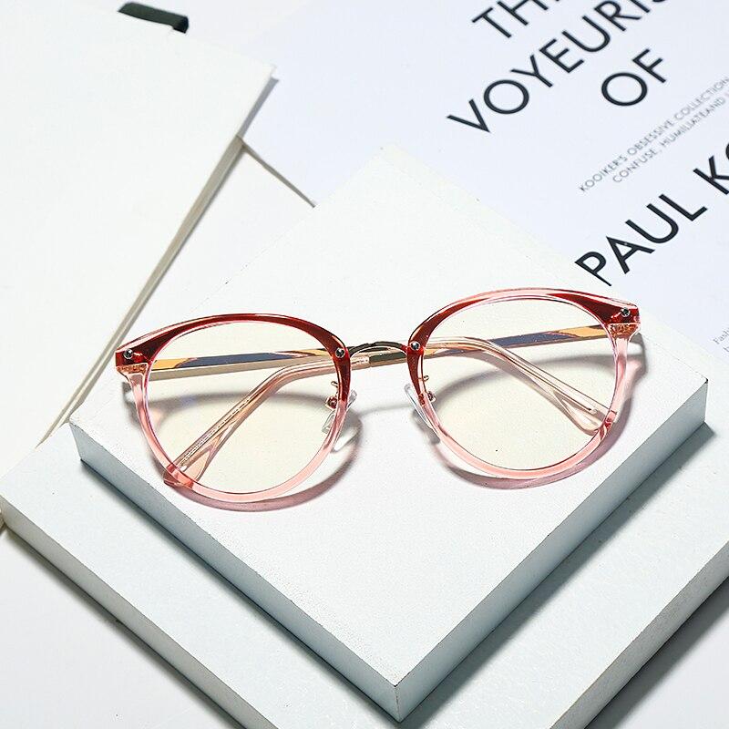 Anti Blue Computer Glasses Round Eye Glass Women & Men Blue Light