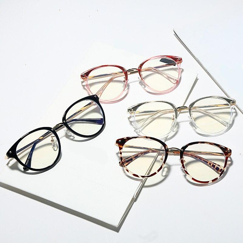 Anti Blue Computer Glasses Round Eye Glass Women & Men Blue Light
