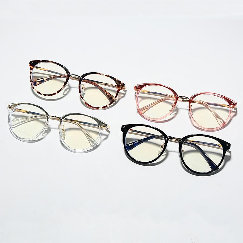 Anti Blue Computer Glasses Round Eye Glass Women & Men Blue Light