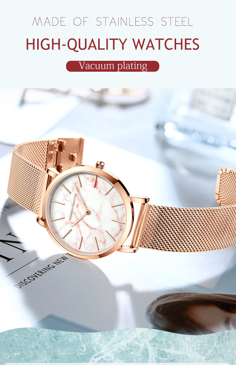 Rose Gold – Simple Japanese Women's Wristwatch