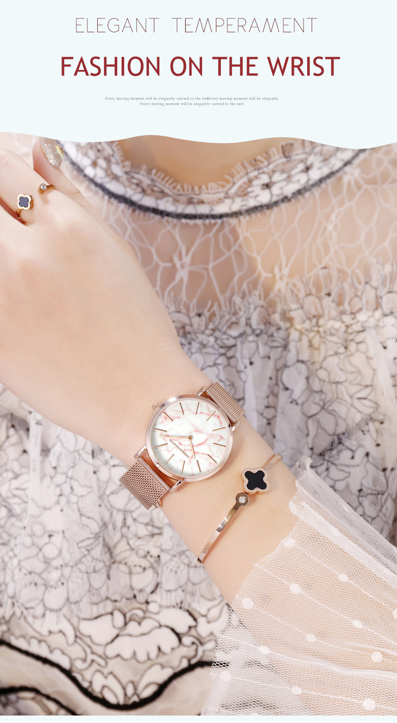 Rose Gold – Simple Japanese Women's Wristwatch