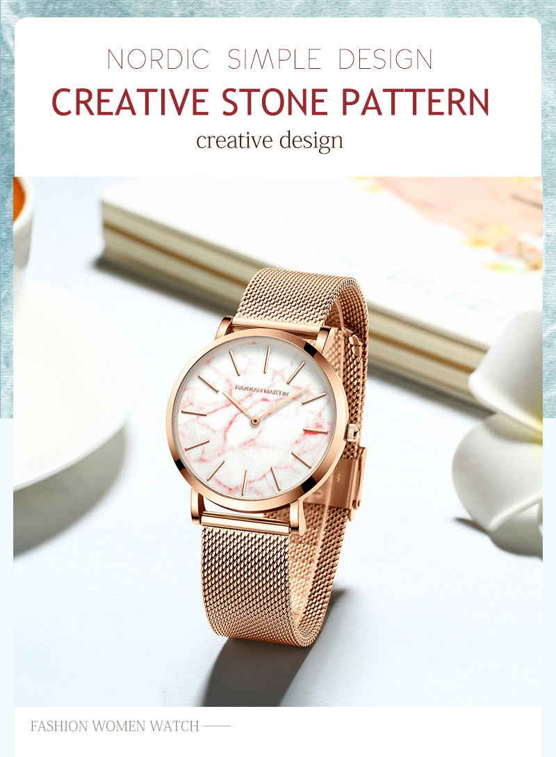 Rose Gold – Simple Japanese Women's Wristwatch