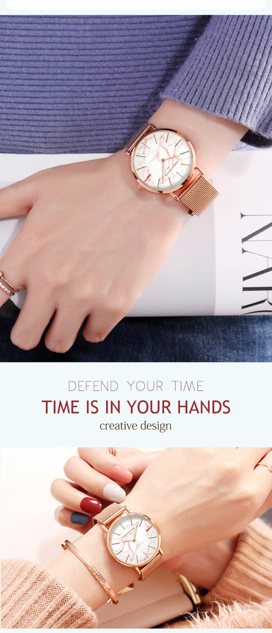 Rose Gold – Simple Japanese Women's Wristwatch