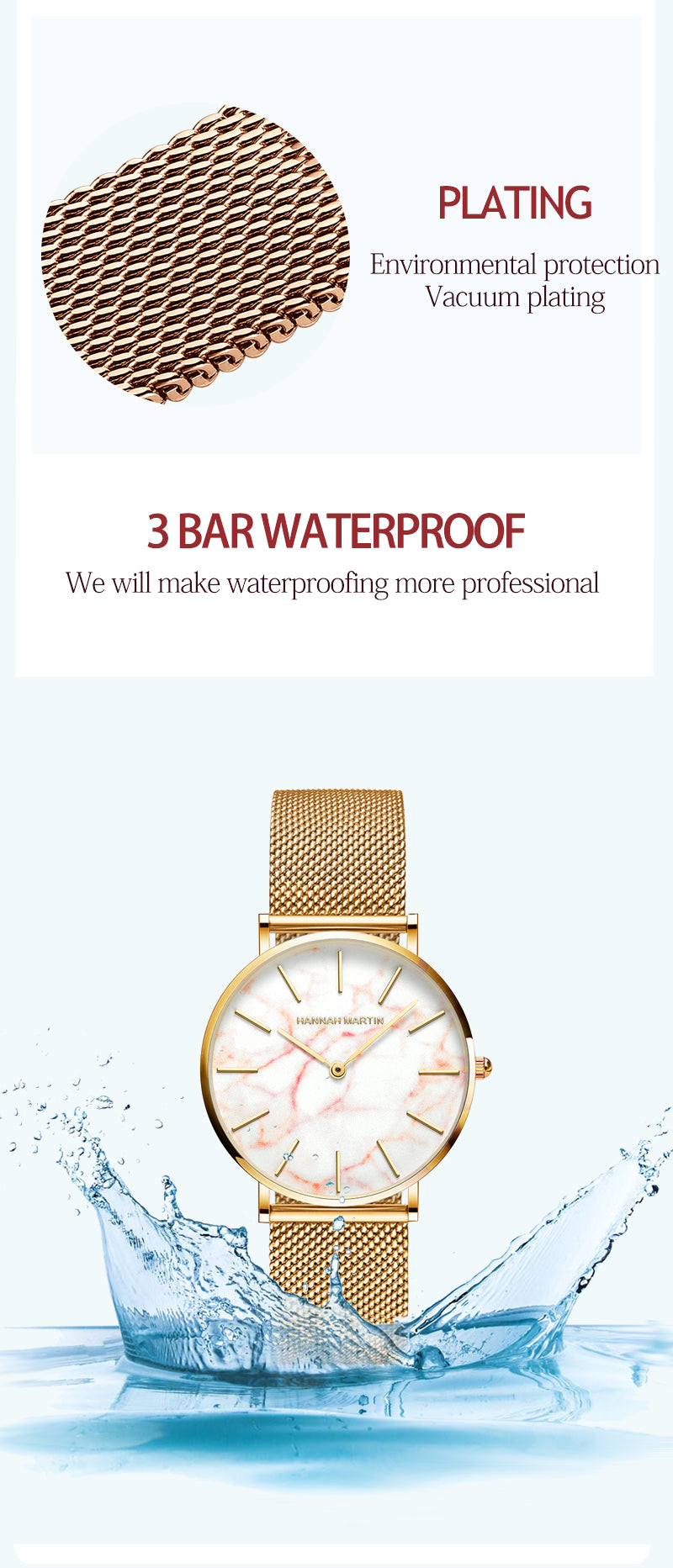 Rose Gold – Simple Japanese Women's Wristwatch