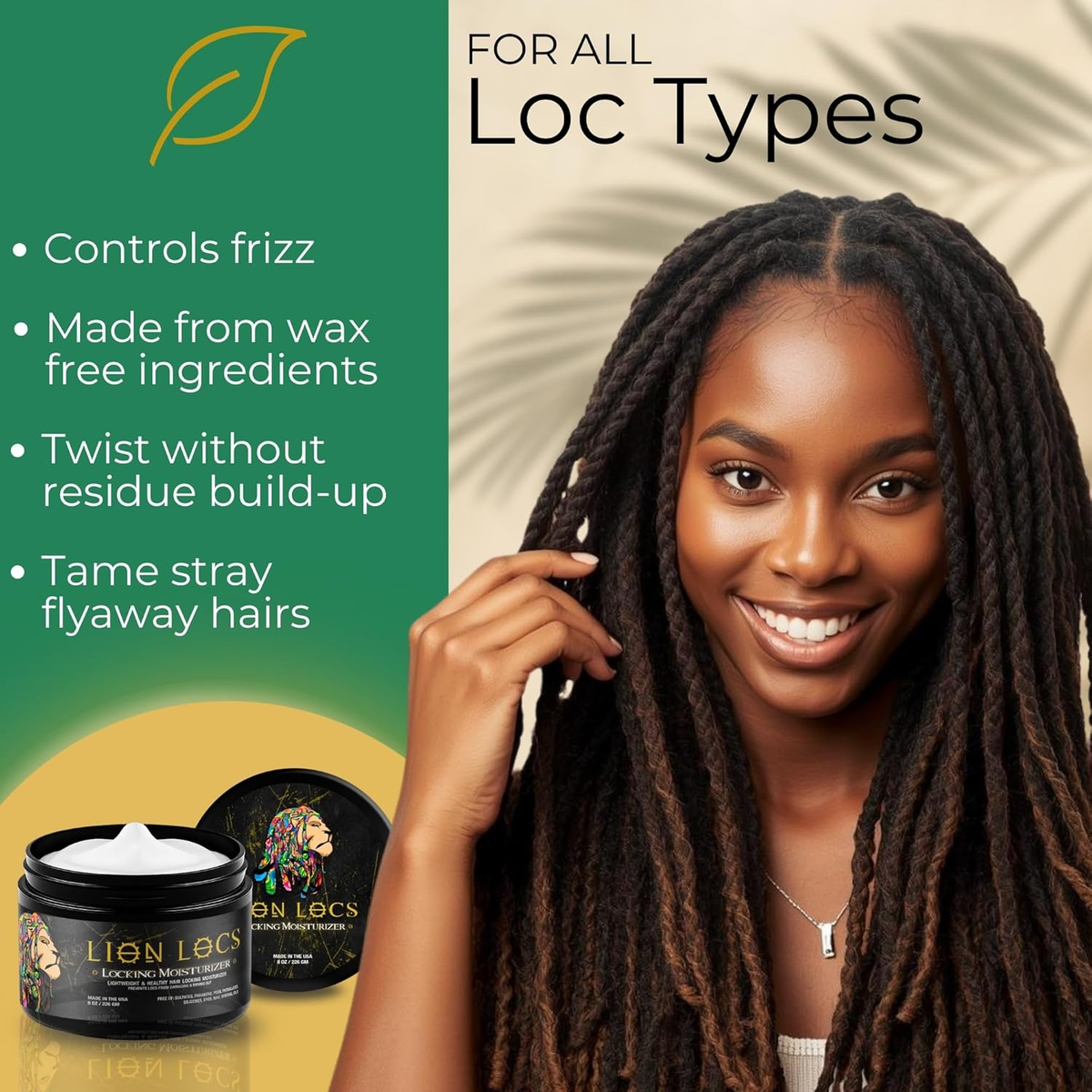 Lion Locs - Hair Locking Organic Retwist & Moisturizer Gel