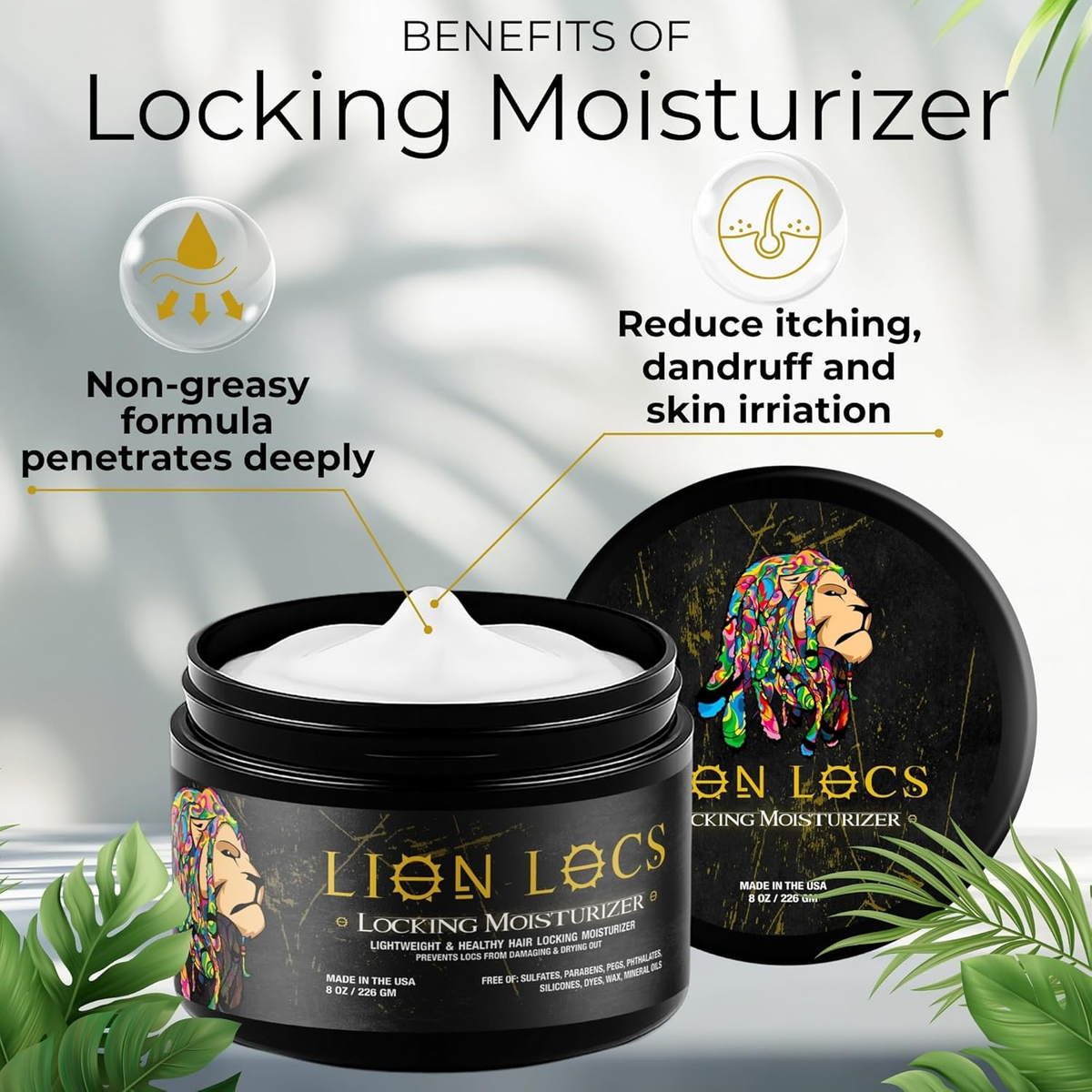 Lion Locs - Hair Locking Organic Retwist & Moisturizer Gel